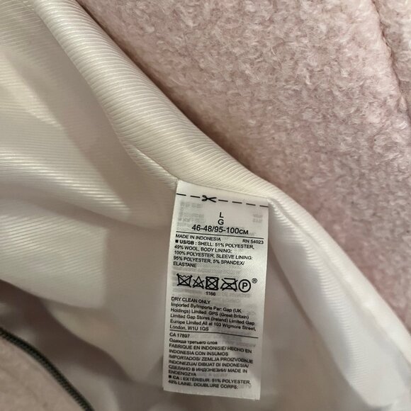 Banana Republic Size L Wool Moto Jacket - Picture 5 of 5